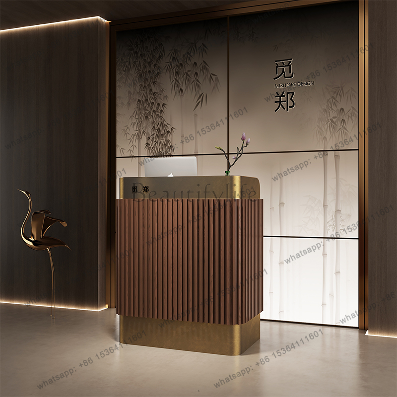 Home Office Industrial Design - Meja Resepsionis Desain Modern untuk Restoran,