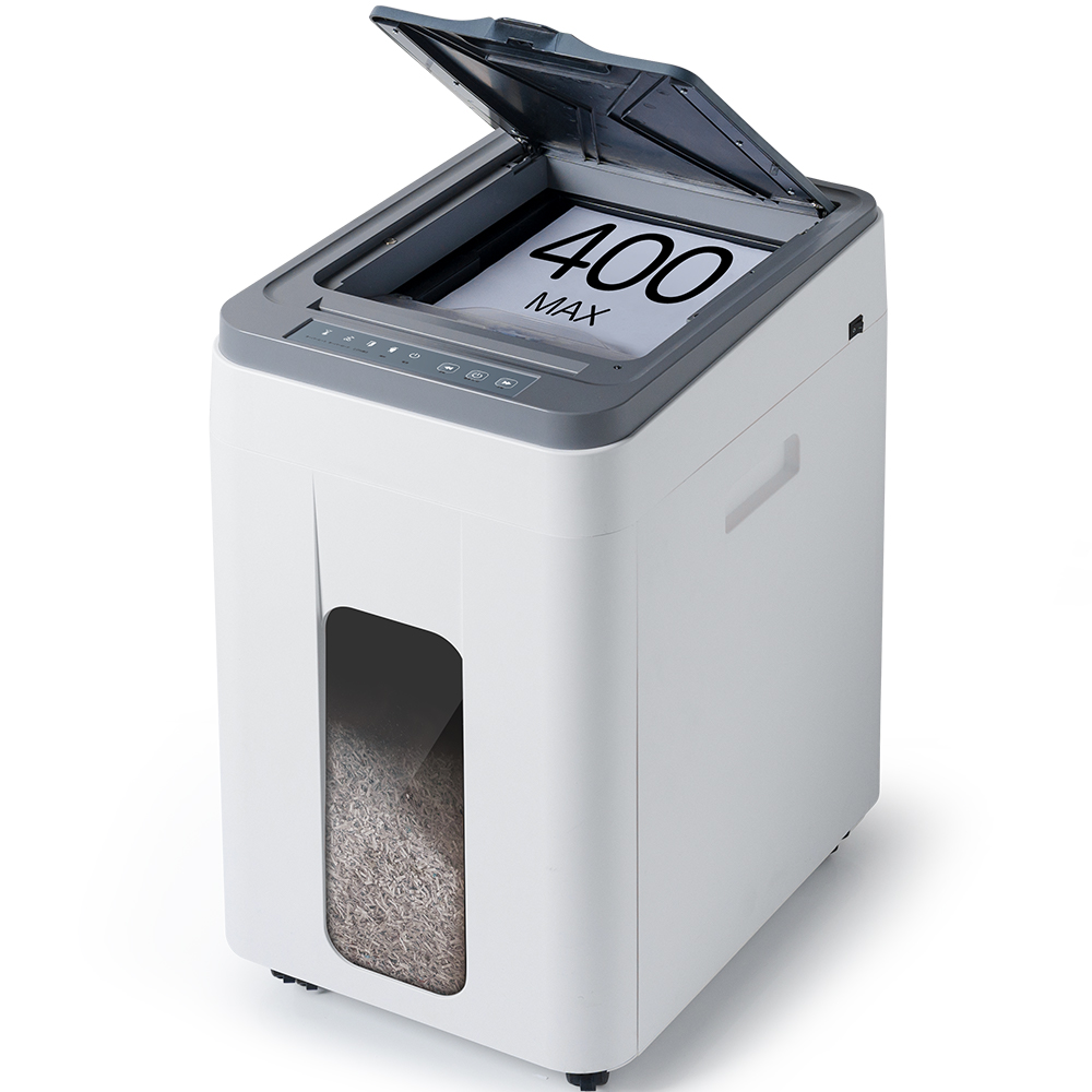 Paper Shredder Micro - Mesin Penghancur Kertas Umpan Otomatis 50L: