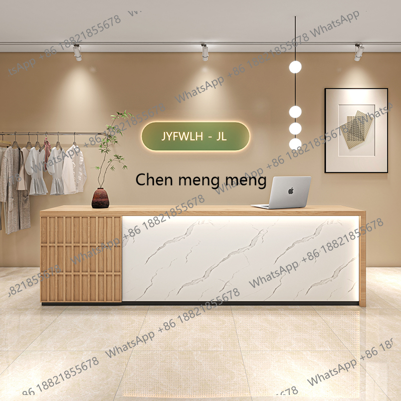 Home Office Industrial Design - Meja Resepsionis Sambutan Desain Pelanggan Laci