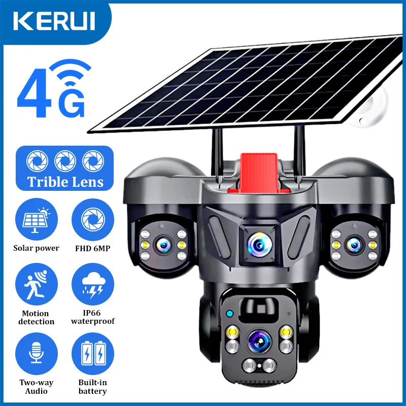 Home Office Zoom - KERUI V380 Pro Luar Ruangan PTZ