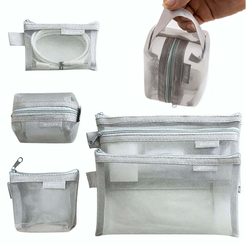 Home Office Furniture Sets - Tas Organizer Jaring Abu-abu – untuk
