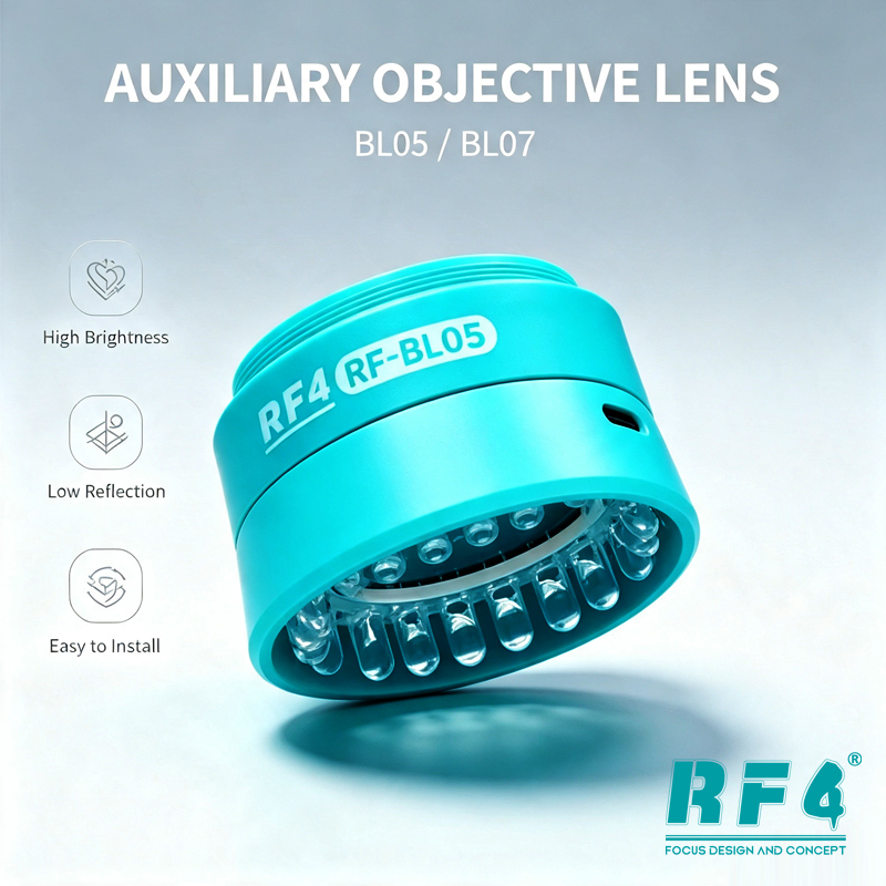 Home Office Zoom - RF4 WD165 0.5X 0.7X Mikroskop Tambahan