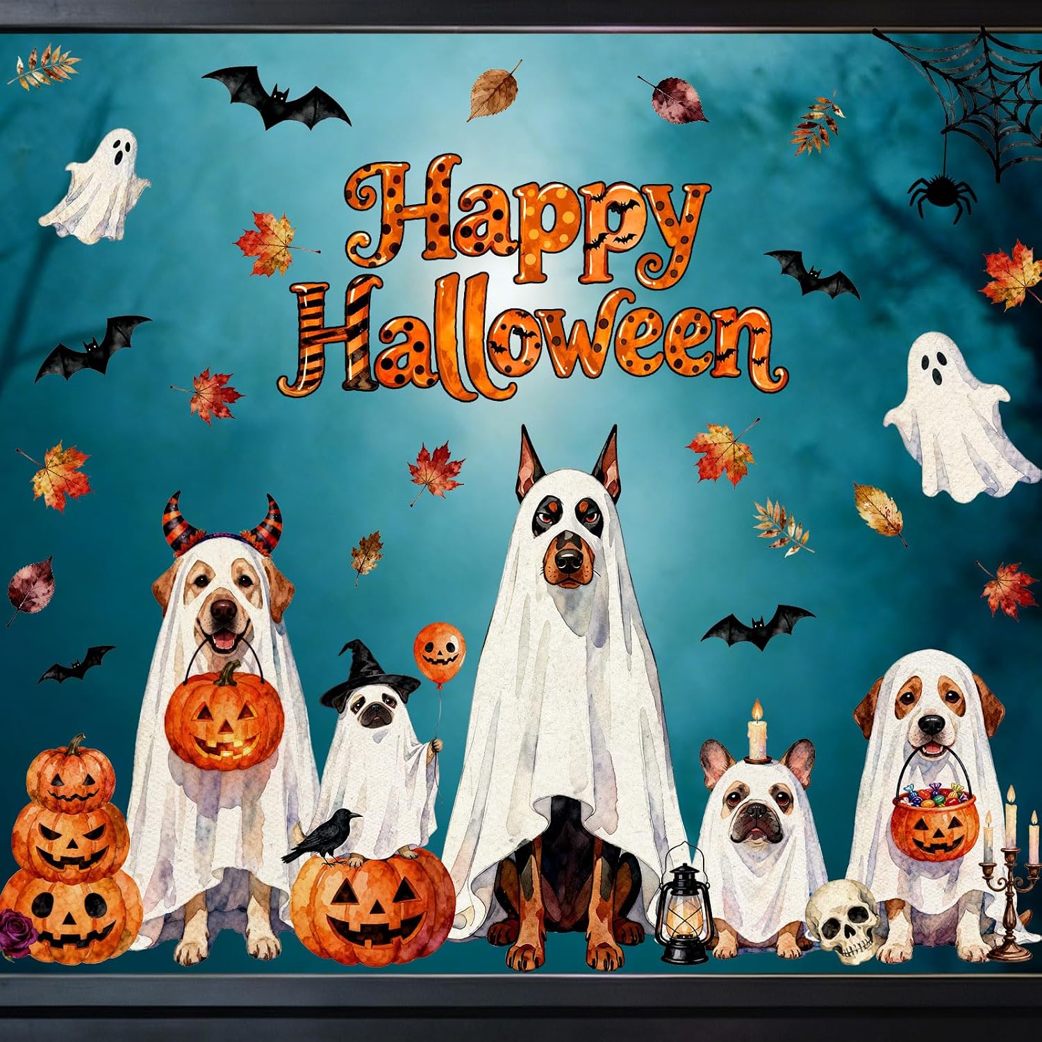 Stiker Jendela Bertema Hallowe - Home Office Windows ulasan dan harga