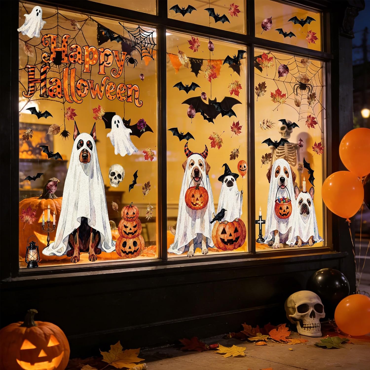 Stiker Jendela Bertema Hallowe - Home Office Windows ulasan dan harga