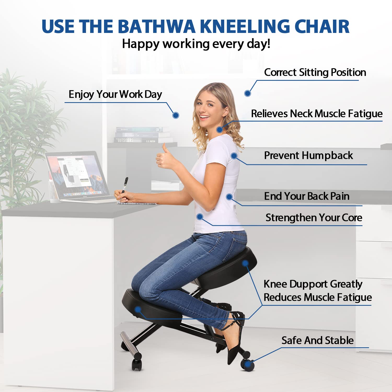Kursi Berlutut Ergonomis untuk - Home Office Chair ulasan dan harga