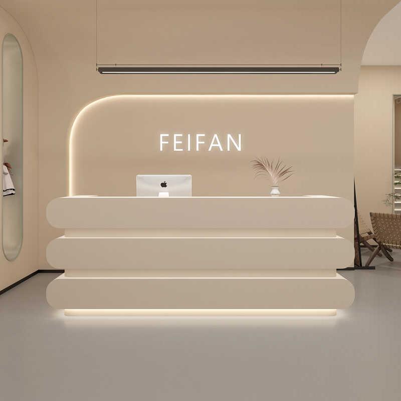 Meja Resepsionis Salon Bisnis  - Home Office Industrial Design ulasan dan harga