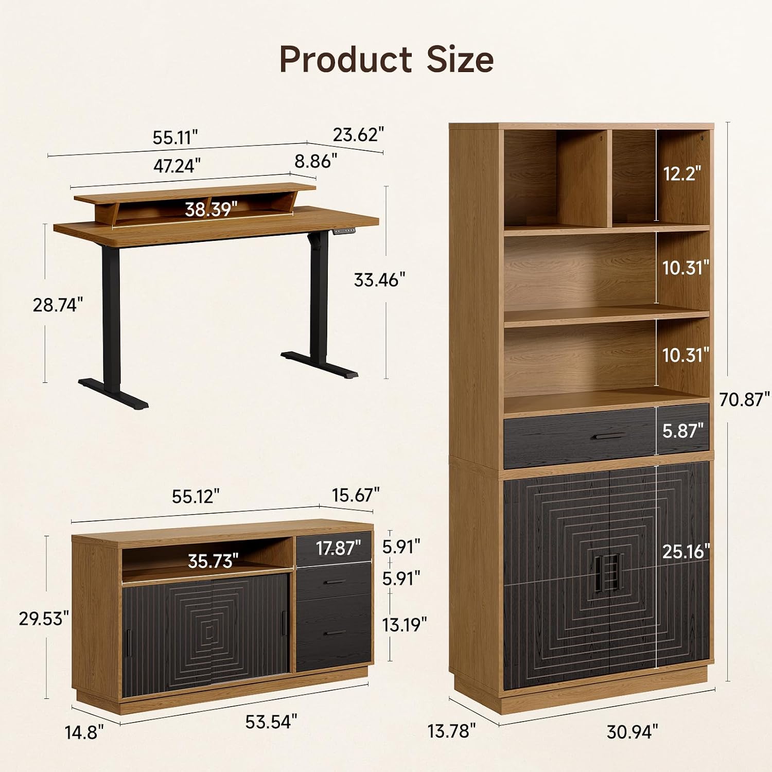 Set Meja & Kursi Eksekutif Mod - Home Office Furniture Sets ulasan dan harga