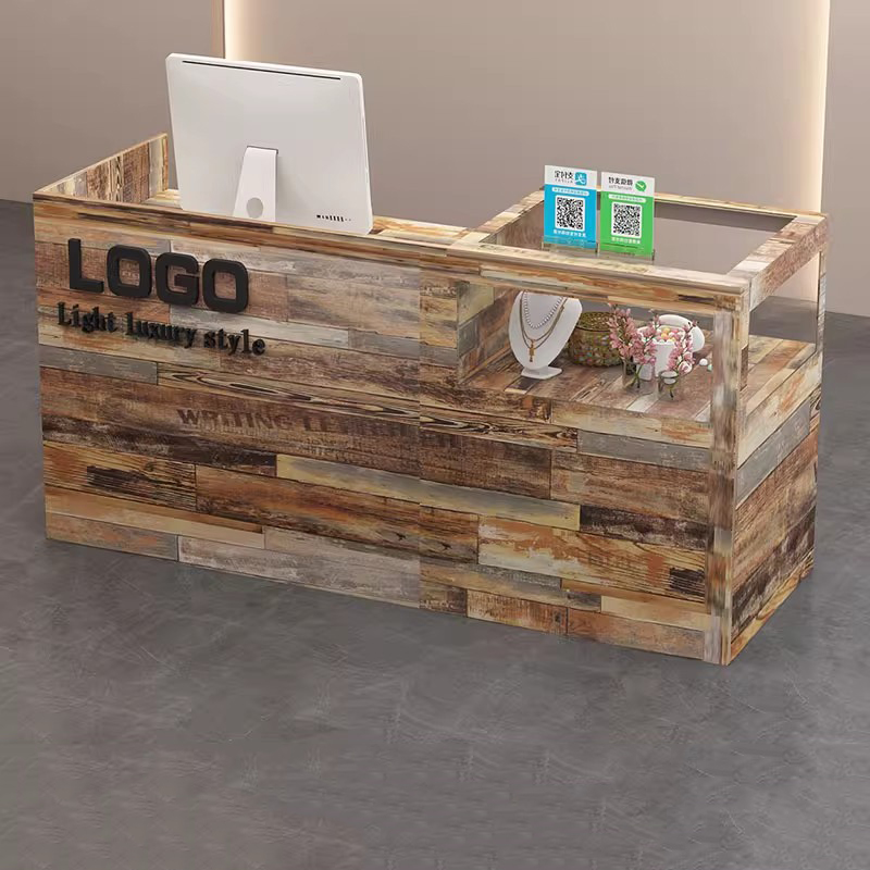 Meja Resepsionis Desain Perusa - Home Office Industrial Design ulasan dan harga