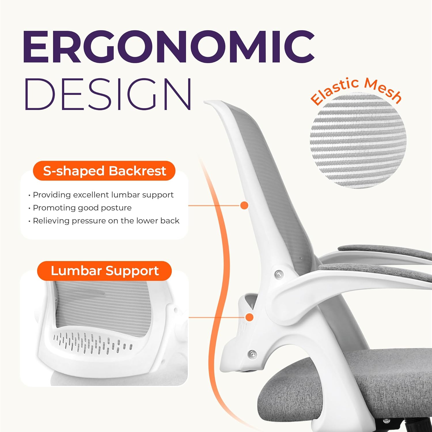 Kursi Kantor Ergonomis Berbaha - Home Office Chair ulasan dan harga