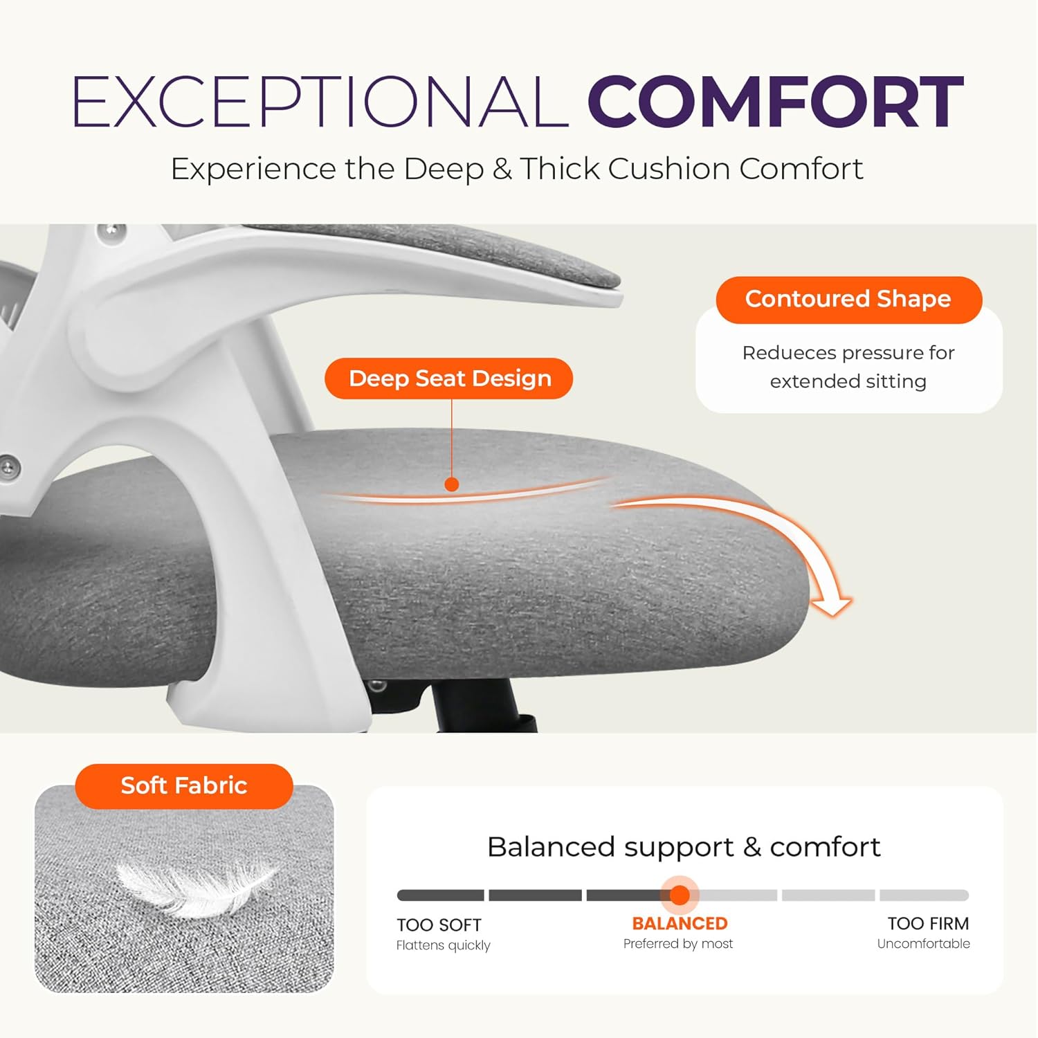 Kursi Kantor Ergonomis Berbaha - Home Office Chair ulasan dan harga