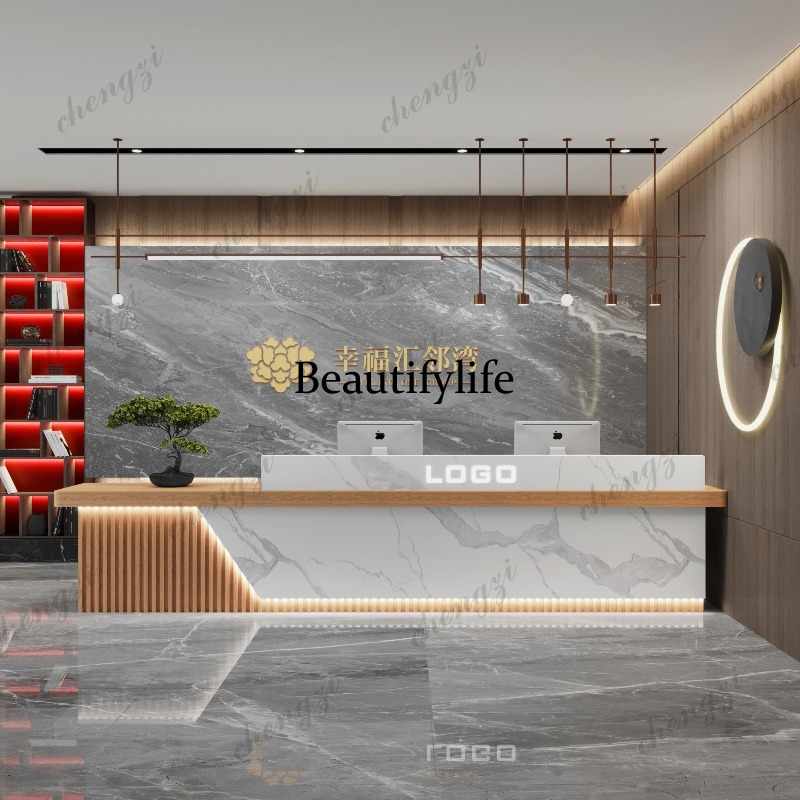 Meja Resepsi Modern Industrial - Home Office Industrial Design ulasan dan harga