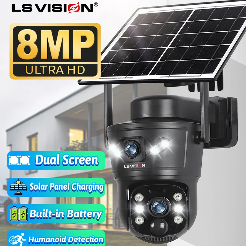 LS VISION Kamera Surya 8MP 4G  - Home Office Zoom ulasan dan harga