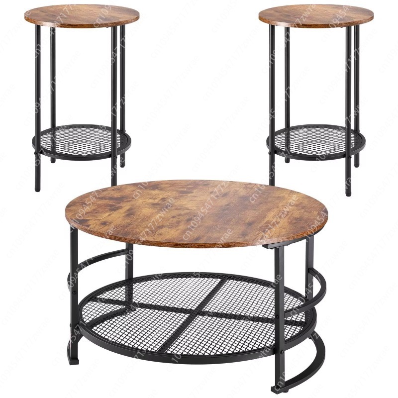 Set Meja Kopi Ruang Tamu Indus - Home Office Industrial Design ulasan dan harga