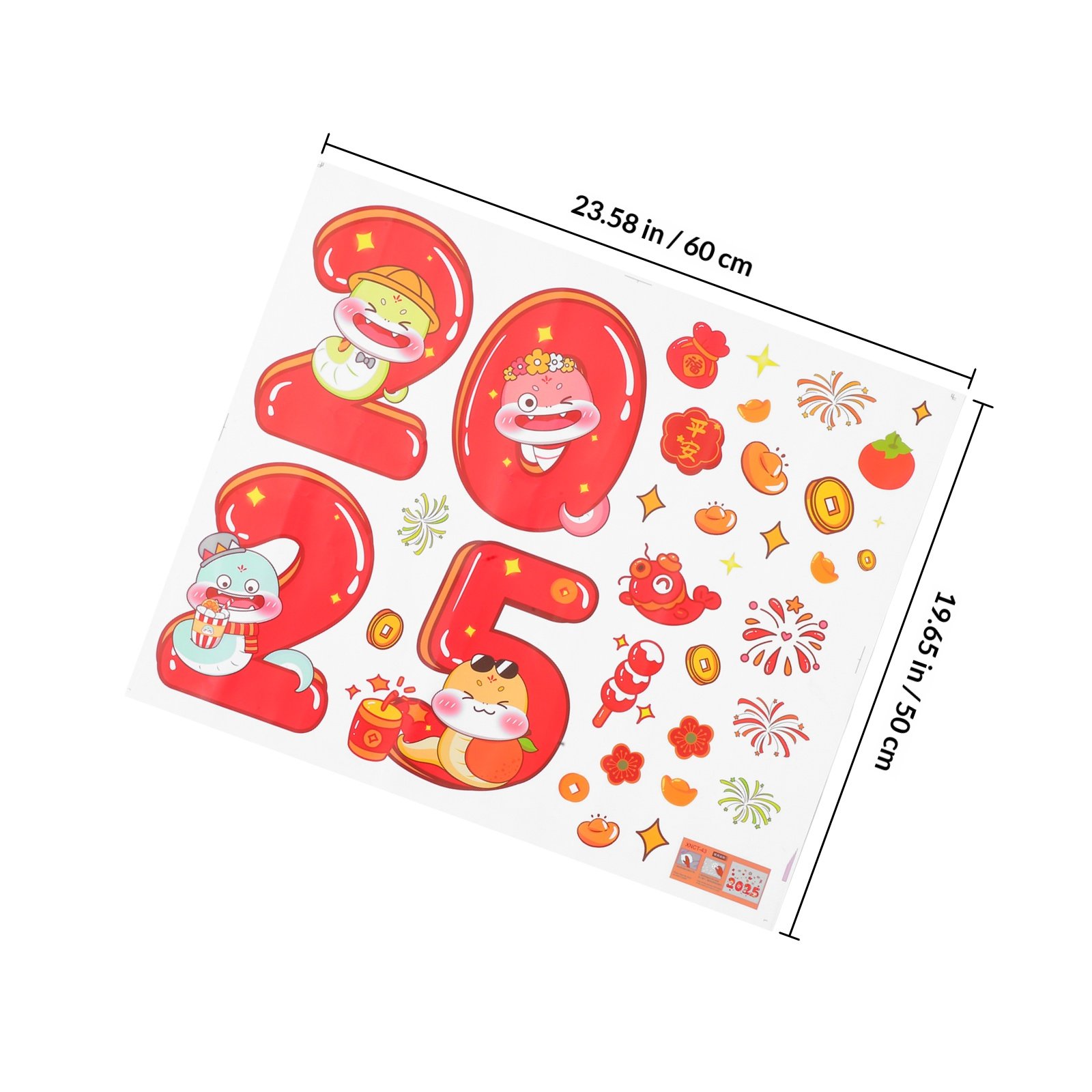 Stiker Jendela Tahun Ular 2025 - Home Office Windows ulasan dan harga