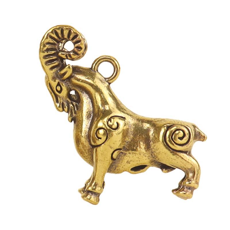 Ornamen Liontin Domba Kuningan - Office Table Home ulasan dan harga