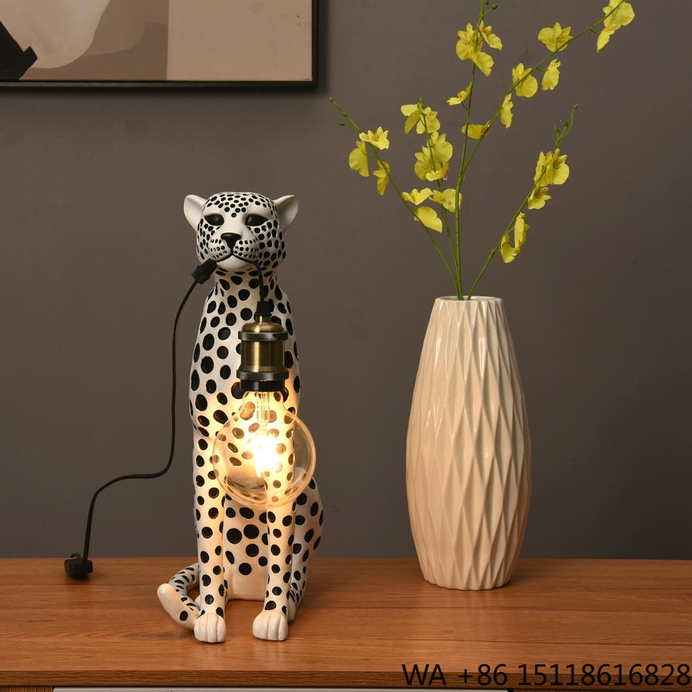 Patung Resin Hewan Leopard Sen - Office Table Home ulasan dan harga