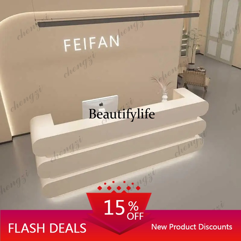 Meja Resepsionis Salon Bisnis  - Home Office Industrial Design ulasan dan harga