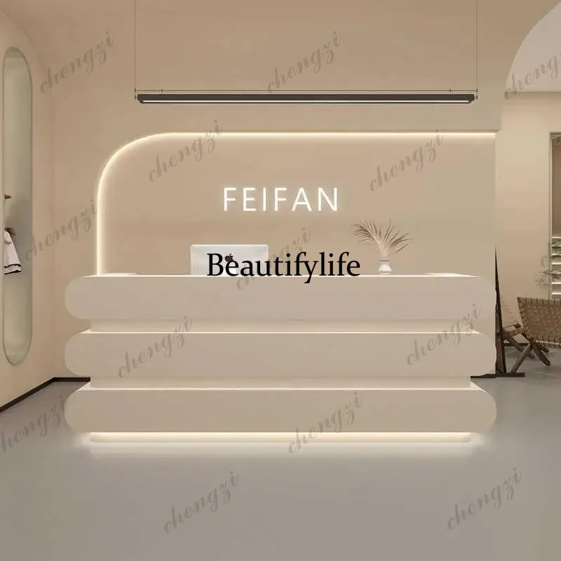 Meja Resepsionis Salon Bisnis  - Home Office Industrial Design ulasan dan harga